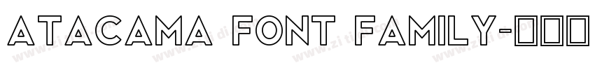 Atacama Font Family字体转换